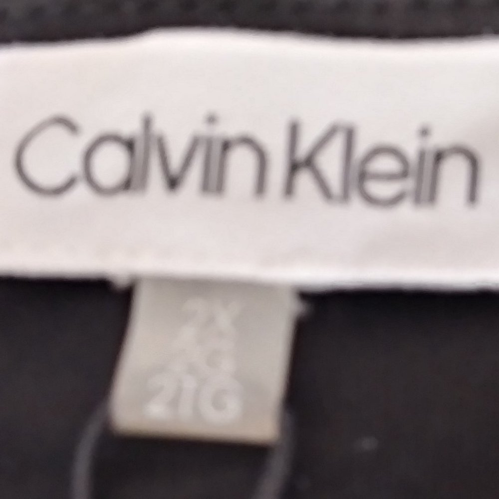 Calvin Klein black sleeve less blouse Size 2X - Picture 6 of 10